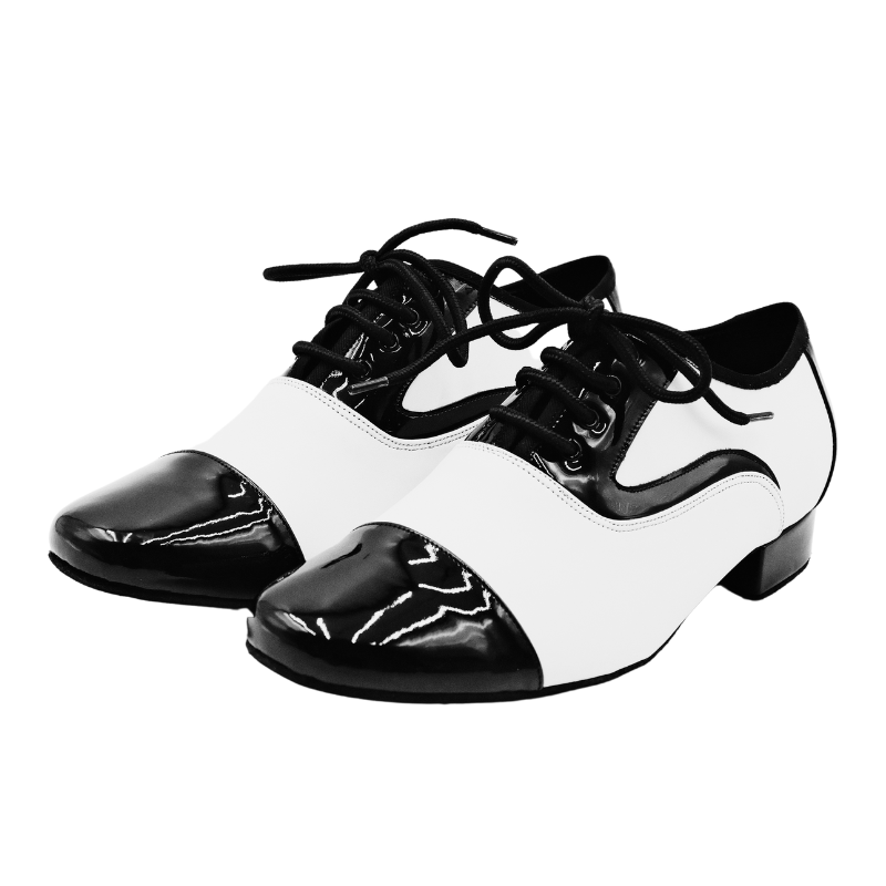 Men’s size 13 Black & White Ballroom Dance Shoes-Danceandsway-NEW-Suede Sole Amazon.com | Men main image 2