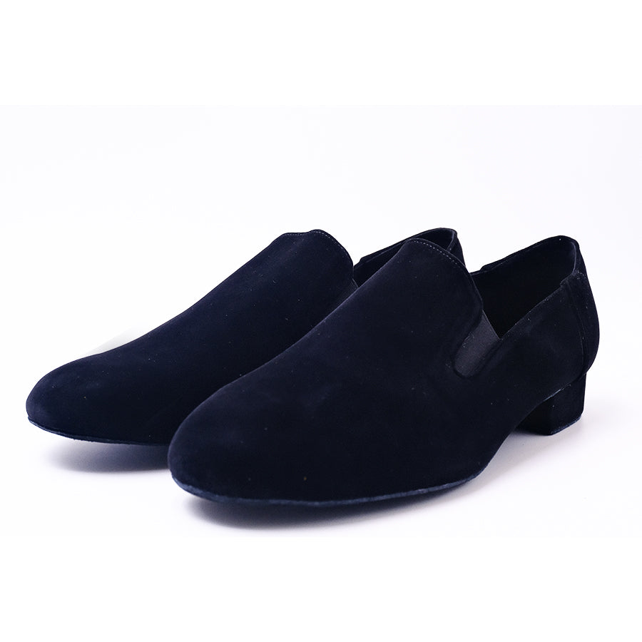 Men's 3cm Black Leatherette Heels Ballroom Dance Shoes