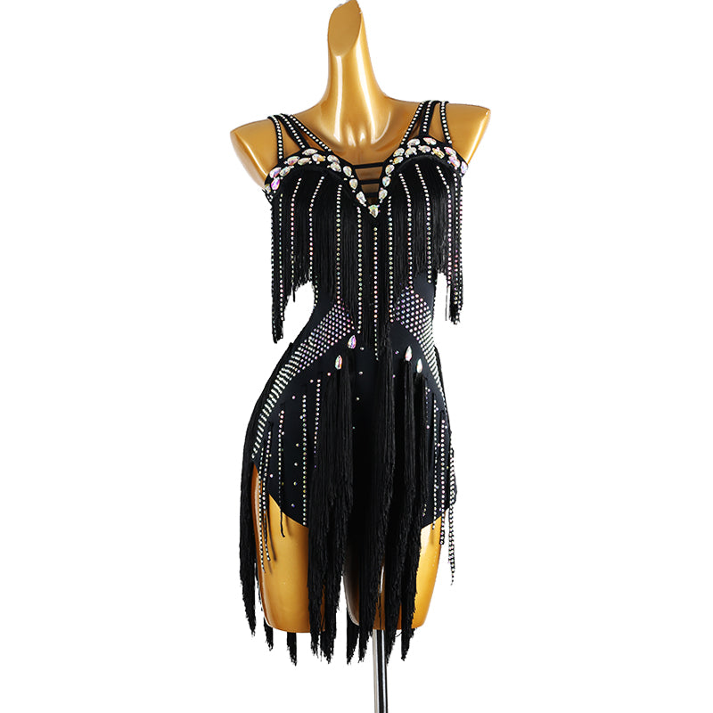 Customisable-Women's V-neck DanceWear Dance Dress Performance Wear main image 1