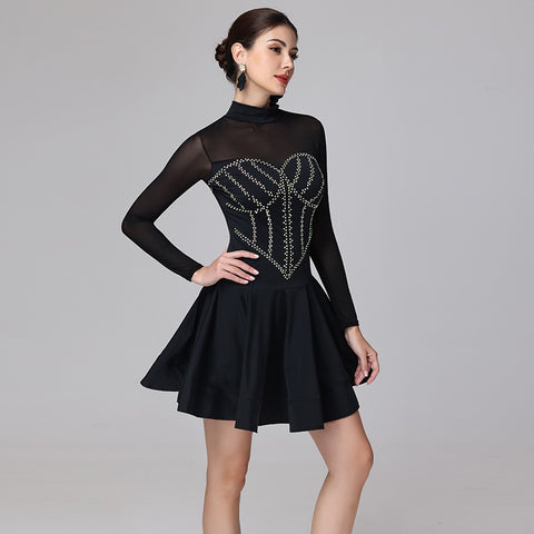 Vestito Latino Americano Bambina TiaoBug Top Corto Da Ballo Per Donna Crop Top Da Balletto Danza Tutu Bambina - Foto 9