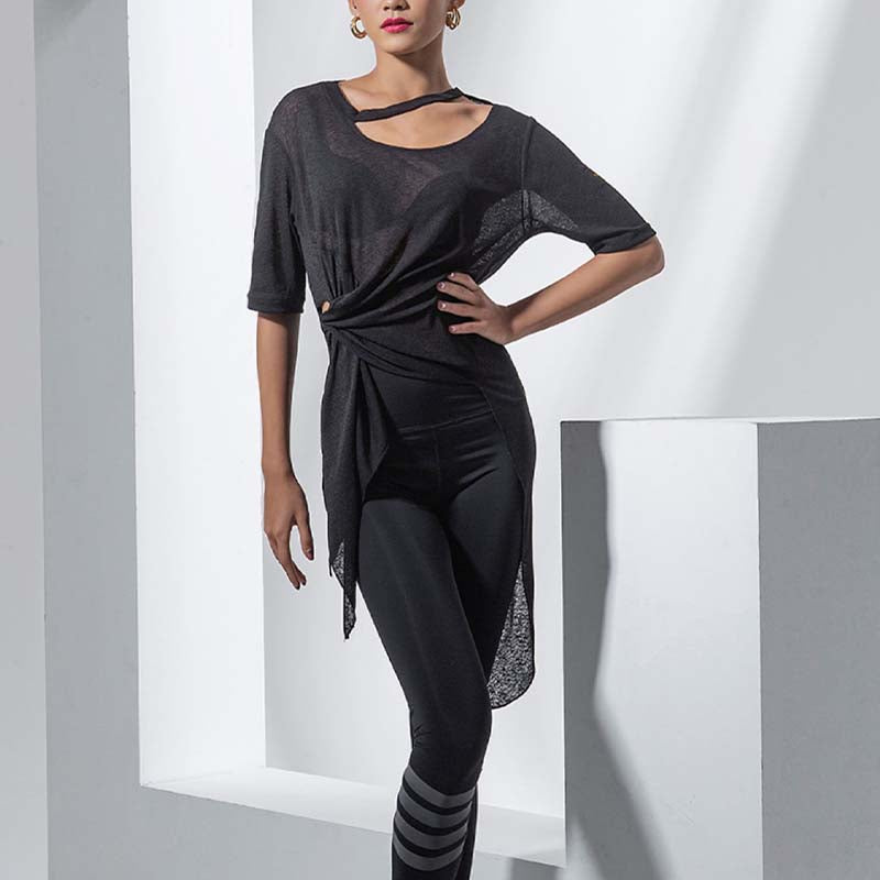 WJJ Women’s Loose Dance Tops Professional Training Clothes DanceandSway