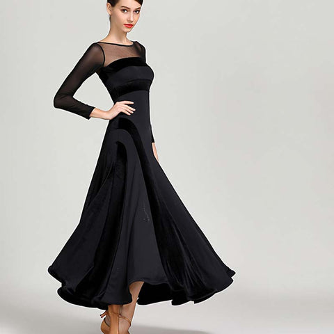 black dress with puffed sleeves puff velvet – JeeBas Jacqueline Embossed Midi Dress CUFF STYLE:FRENCH CUFF employee-discount