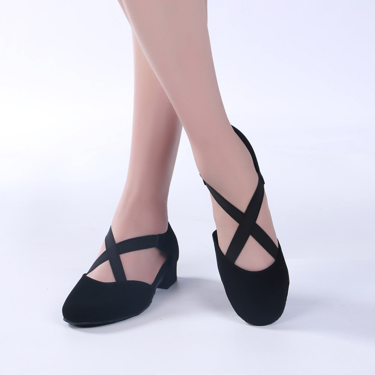 Women's Leatherette 5cm/6cm Heels Ballroom Swing Dance Shoes Character Shoes