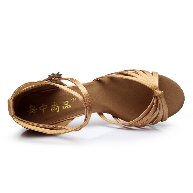 Portdance - Femmes Chaussures de Danse Latine PD631 Basic - Bronze